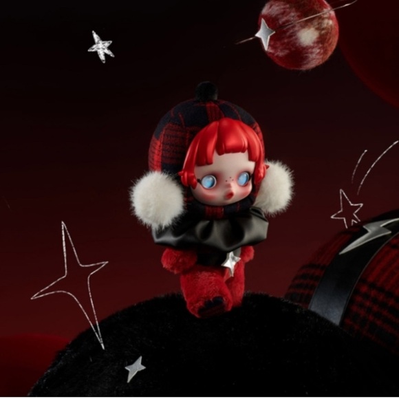 ♡ [NewinBox] Pop Mart x Skullpanda Winter Symphony Vinyl Plush - Rock On - Picture 1 of 9